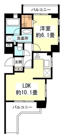 リバーレ自由が丘の物件間取画像